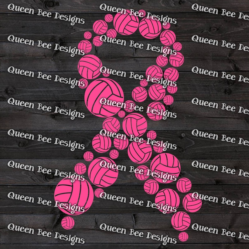 Volleyball svg / Cancer svg / cancer ribbon svg / volleyball | Etsy