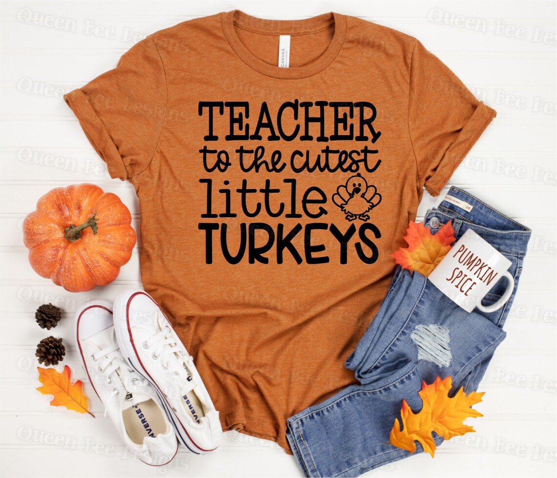 Download Teacher To The Cutest Turkeys SVG / Thanksgiving svg / | Etsy