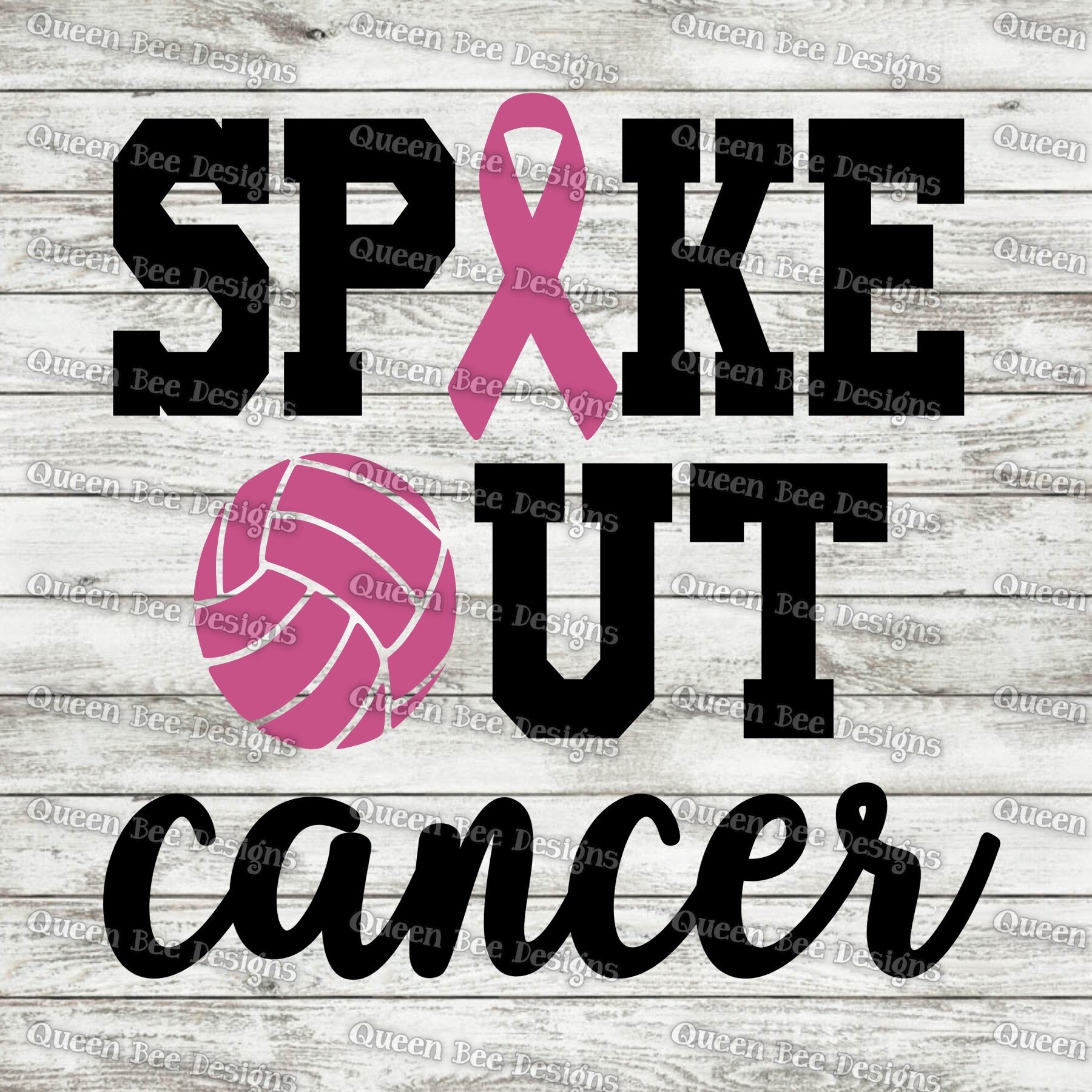 Volleyball svg / Cancer svg / cancer ribbon svg / volleyball Etsy