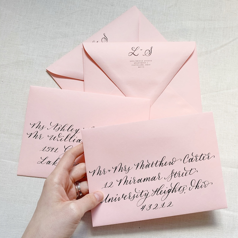 Envelope Calligraphy, Pointed Pen Calligraphy, Addressed Envelopes ...