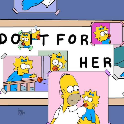 Do It for Her Art Print the Simpsons Inspired - Etsy
