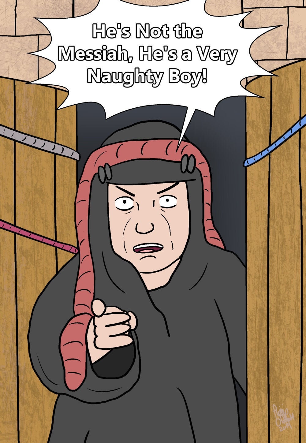 He S Not The Messiah He S A Very Naughty Boy Monty Etsy
