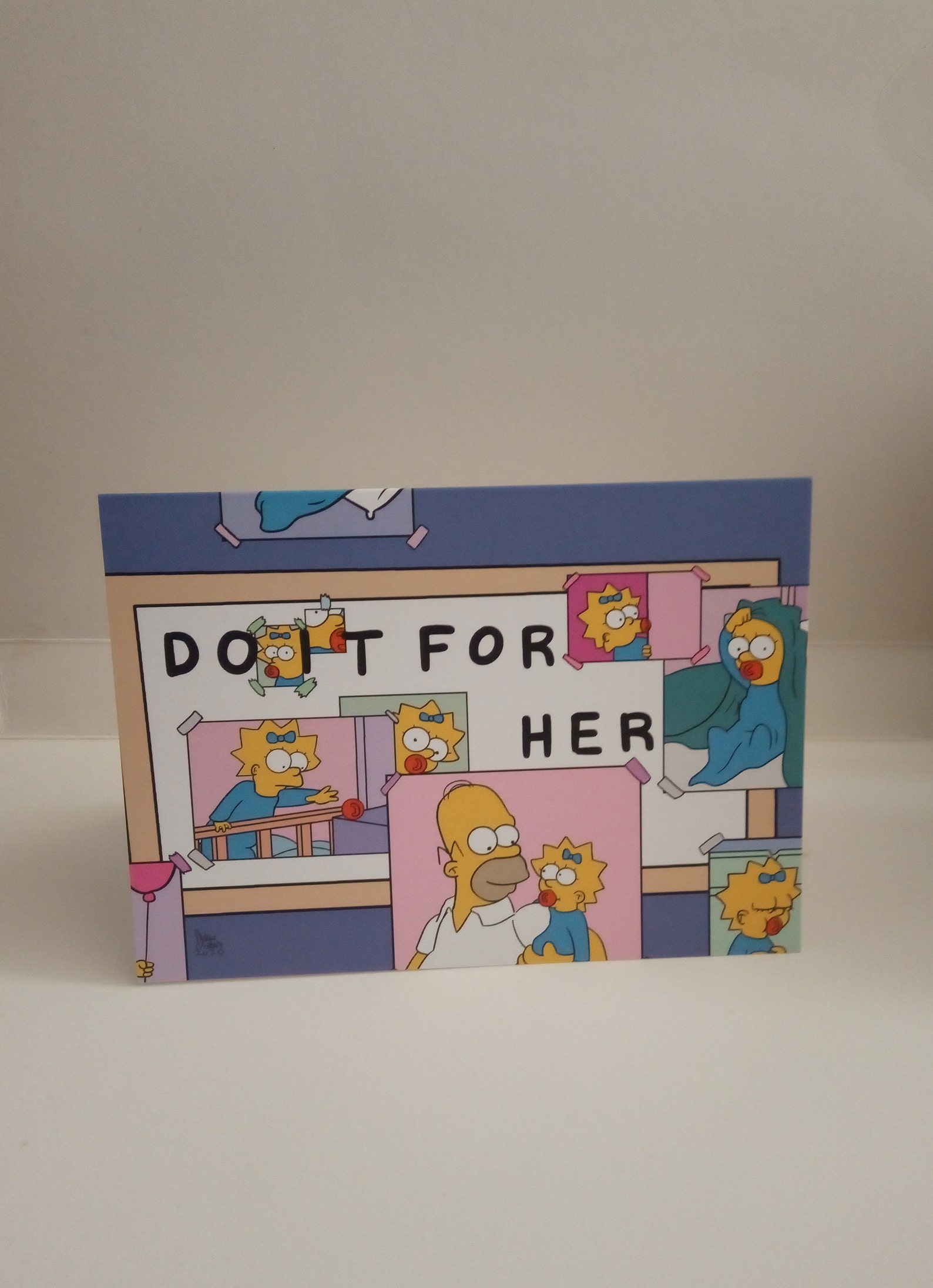 Do It for Her the Simpsons Inspired Greeting Card Etsy