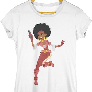 SHEro T-Shirt, Afro Mädchen T-shirt, schwarze Samintheit Magie, schwarzes Mädchen T-Shirt, schwarze St-Shirts, Spaß T-Shirts, Trending Shirts, Afro-Haar, Afro Puffs