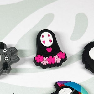 Anime Character crocs charms - No face, ghosted away, spirited away, totoro croc charms, Japanese anime jibbitz, Japanese croc charms