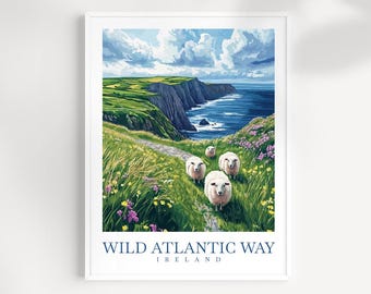 Wild Atlantic Way Ireland Stampa: Arte del paesaggio costiero