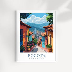Bogotá Colombia Travel Print: South America Cityscape Poster