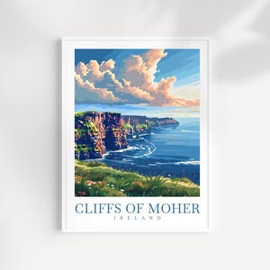 Cliffs of Moher Irland Posterdruck, Wanddekoration, Wanddeko, Wanddekoration, Cliffs of Moher, Irland