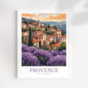 Provence Travel Print Wall Art France Wall Hanging Home Décor Provence Gift Art Lovers Provence Art Lover Gift Provence Art Provence Art