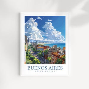 Buenos Aires Travel Print wall art Argentina Art Poster Buenos Aires Art Print Buenos Aires Travel Gift Buenos Aires Artwork gift