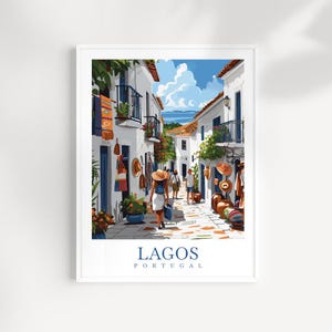 Lagos Travel Print Wall Art Portugal Wall Hanging Home Décor Lagos Gift Art Lovers Portugal Art Lover Gift Lagos poster art