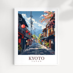 Kyoto Travel Print Wall Art Japan Wall Hanging Home Décor Kyoto Gift Art Lovers Kyoto Art Lover Gift Japan Travel Gift