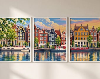 Venice Italy Set of 3 Prints, Venice Print Wall Art, Venice Triptych Posters, Italy Travel Decor