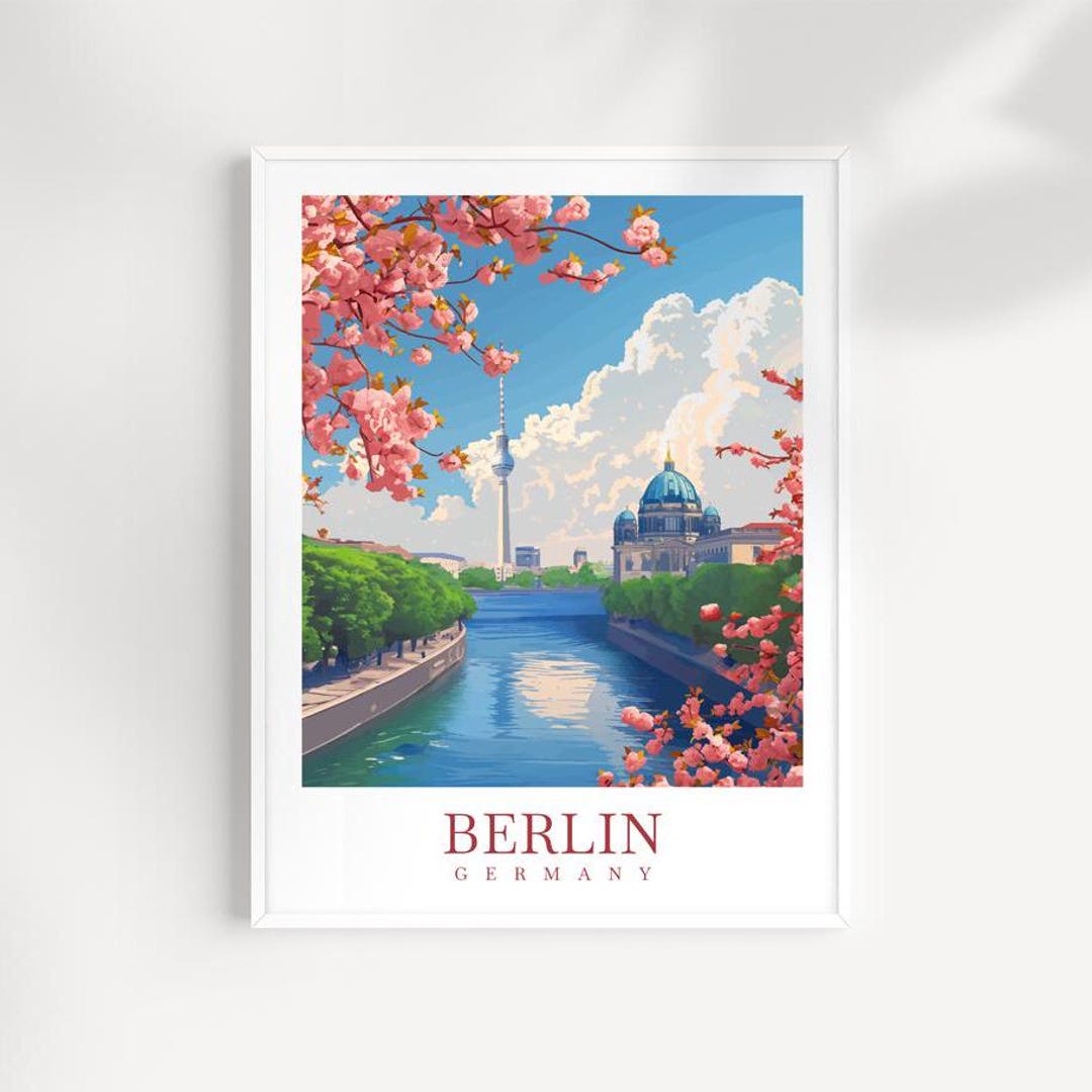 Berlin Travel Print Germany Wall Art Wall Hanging Home Décor Berlin