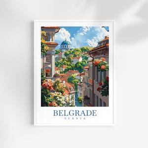 Belgrade Travel Print Wall Art Serbia Wall Hanging Home Décor Belgrade Gift Art Lovers Belgrade Poster Belgrade Artwork