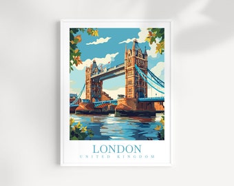 London Resetryck: Tower Bridge, Storbritannien Väggkonst