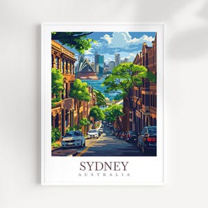Sydney Travel Print Wall Art Australia Wall Hanging Home Décor Sydney Gift Art Lovers Australia Art Lover Gift Australia Print Sydney Art