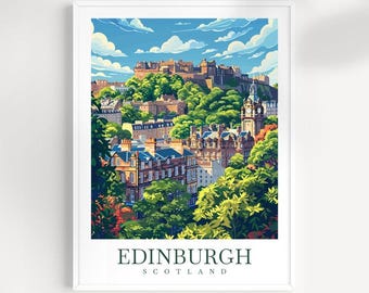 Edinburghs stadsbild: Skottlands resekonst, europeisk väggdekoration