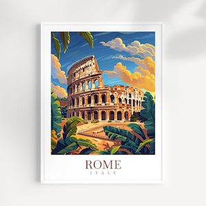 Rome Travel Print Wall Art Italy Wall Hanging Home Décor Rome Gift Art Lovers Italy Art Lover Gift Rome Print Italy Wall Art Decor