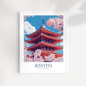 Kyoto art Travel Print Japan Wall Art Wall Hanging Home Décor Kyoto Gift Art Lovers Kyoto Art Lover Gift Japan Travel Gift