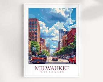 Milwaukee Travel Print: Wisconsin Wall Art