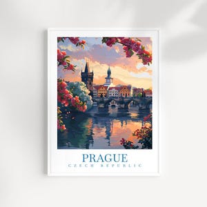 Prague Travel Print Wall Art Czech Republic Wall Hanging Home Décor Prague Gift Art Lovers Czech Republic Art Lover Gift Prague Art Decor