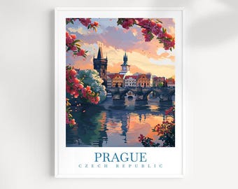 Prague Travel Print: Czech Republic Wall Art