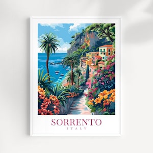 Sorrento Travel Print Wall Art Italy Wall Hanging Home Décor Sorrento Gift Art Lovers Italy Art Lover Gift Sorrento Print Sorrento Art