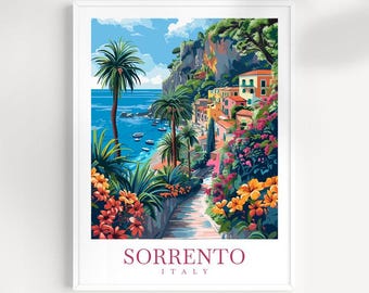 Sorrento Italy Travel Print: Coastal Wall Art