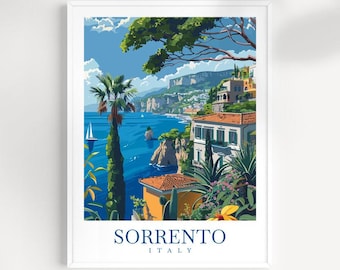 Sorrento Italy Travel Print: Coastal Wall Art