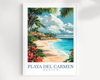 Playa del Carmen Print: Mexico Travel Wall Art