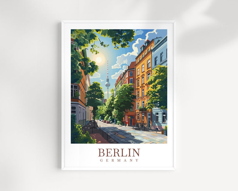 Berlin Travel Print Wall Art Germany Wall Hanging Home Décor Berlin
