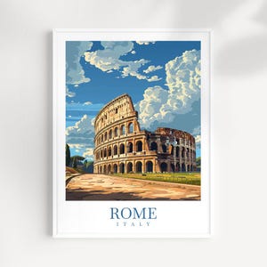Rome Travel Print Italy Poster Wall Art Italy Wall Hanging Home Décor Rome Gift Art Lovers Italy Art Lover Gift Rome Print Italy Wall Decor