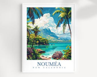 Noumea Travel Poster: New Caledonia Wall Art