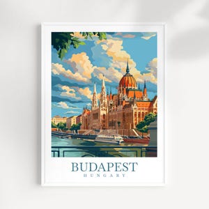 Budapest Travel Print Wall Art Hungary Wall Hanging Home Décor Budapest Gift Art Lovers Hungary Art Lover Gift Budapest Wall Décor