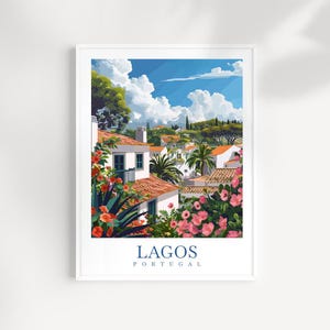 Lagos Travel Print Wall Art Portugal Wall Hanging Home Décor Lagos Gift Art Lovers Portugal Art Lover Gift Lagos poster art