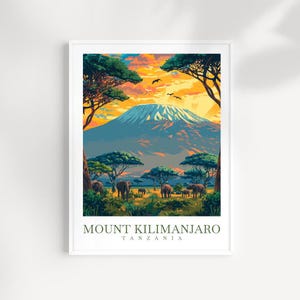 Mount Kilimanjaro Print: Tanzania Africa Wall Art