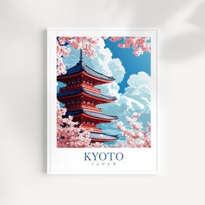 Kyoto art Travel Print Wall Art Japan Wall Hanging Home Décor Kyoto Gift Art Lovers Kyoto Art Lover Gift Japan Travel Gift