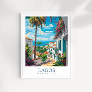 Lagos Travel Print Wall Art Portugal Wall Hanging Home Décor Lagos Gift Art Lovers Portugal Art Lover Gift Lagos poster art