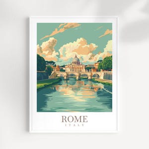 Rome Travel Print Wall Art Italy Wall Hanging Home Décor Rome Gift Art Lovers Italy Art Lover Gift Rome Print Italy Wall Art Decor
