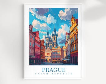Prague Travel Print: Czech Republic Wall Art