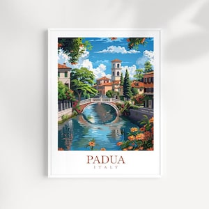 Padua Travel Print Wall Art Italy Wall Hanging Home Décor Padua Gift Art Lovers Padua Art Lover Gift Padua Print Italy Wall Art Decor