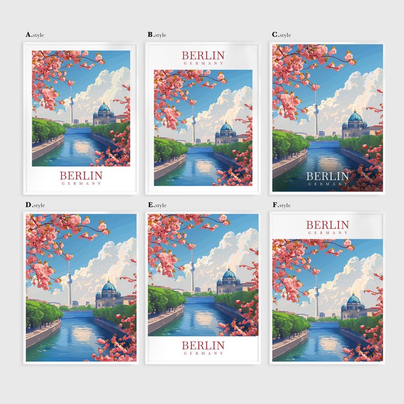 Berlin Travel Print Germany Wall Art Wall Hanging Home Décor Berlin