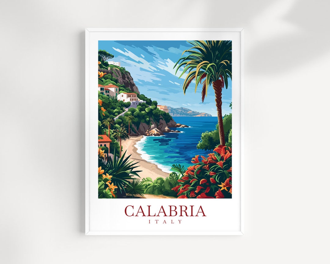 Calabria Travel Print Wall Art Calabria Italy Wall Hanging Home Decor ...