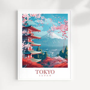 Japan Travel Print Wall Art Tokyo Wall Hanging Home Décor Japan Gift Art Lovers Tokyo Art Lover Gift Tokyo Travel Gift