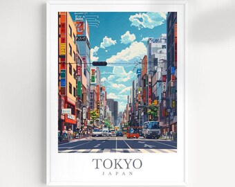 Tokyo Travel Print: Japan Wall Art, Home Decor