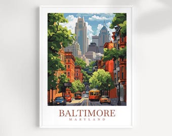 Baltimore Reisedruck: Maryland Wall Art