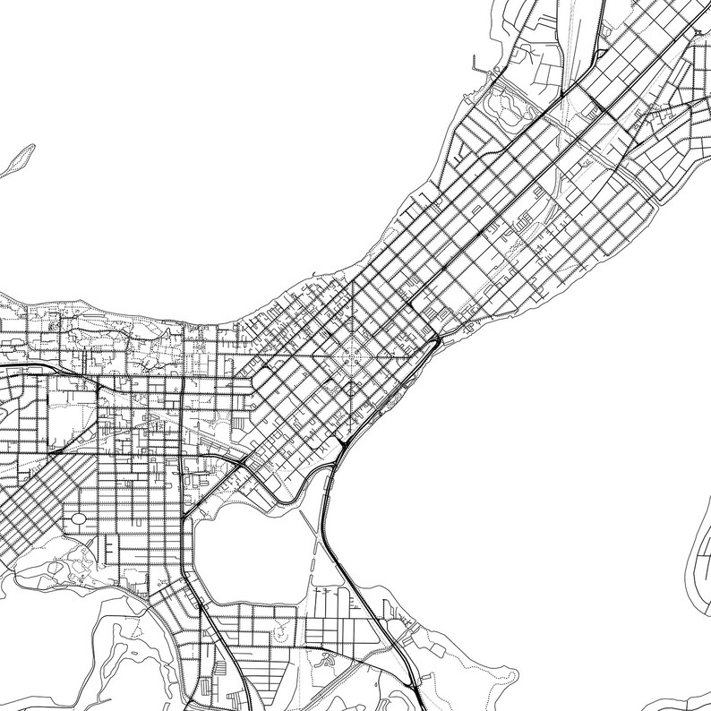 Madison map print wall art Madison WI city map poster Etsy