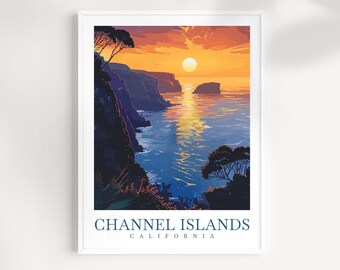 Kanalinseln Kunstdruck: Kalifornische Küstenlandschaft
