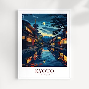 Kyoto Travel Print Wall Art Japan Wall Hanging Home Décor Kyoto Gift Art Lovers Kyoto Art Lover Gift Japan Travel Gift